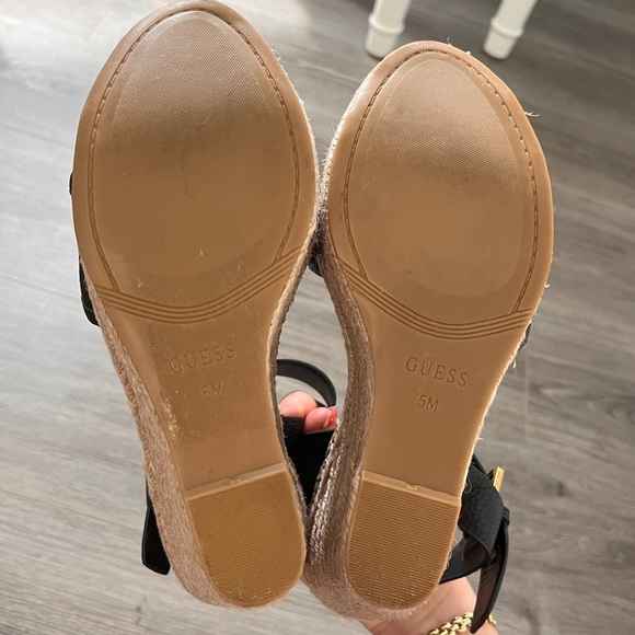 GUESS Hisley Espadrille Wedge Sandal black - Picture 5 of 5